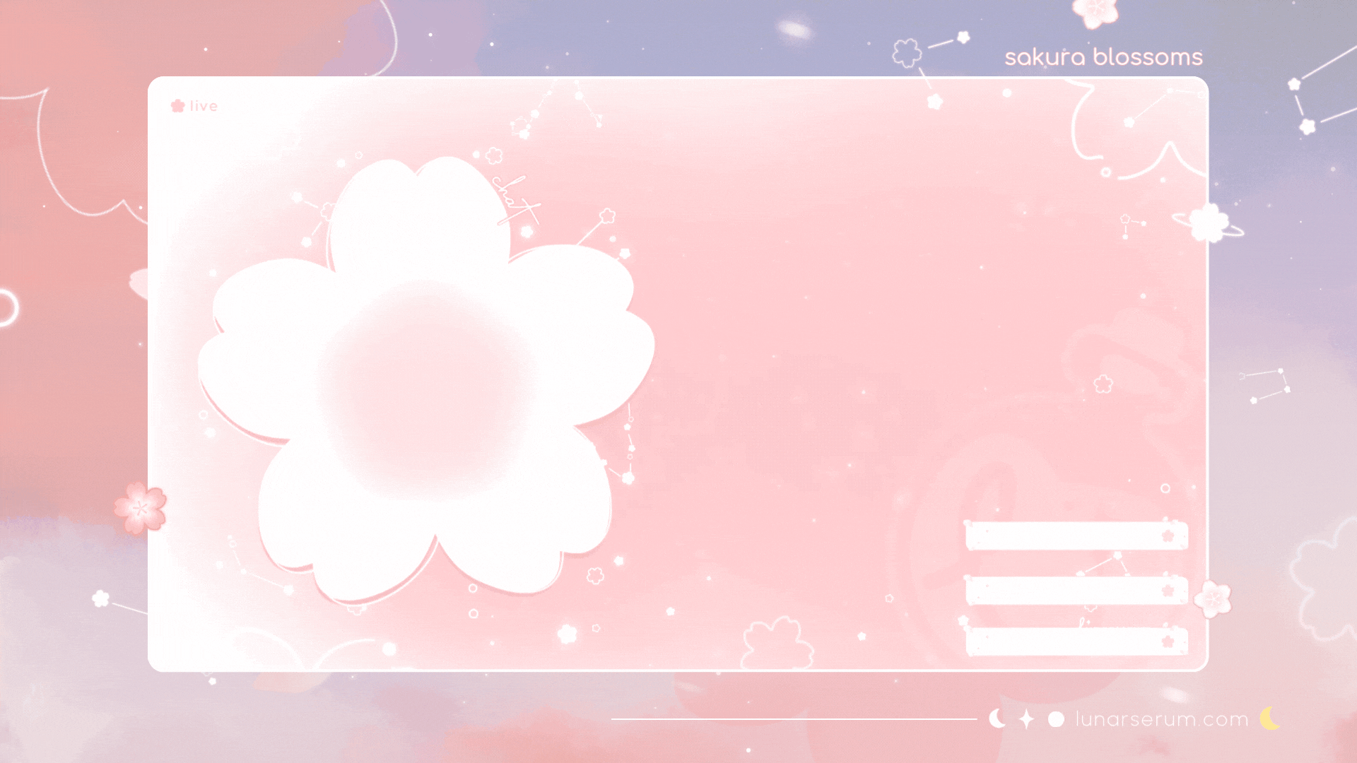 pink sakura overlays preview