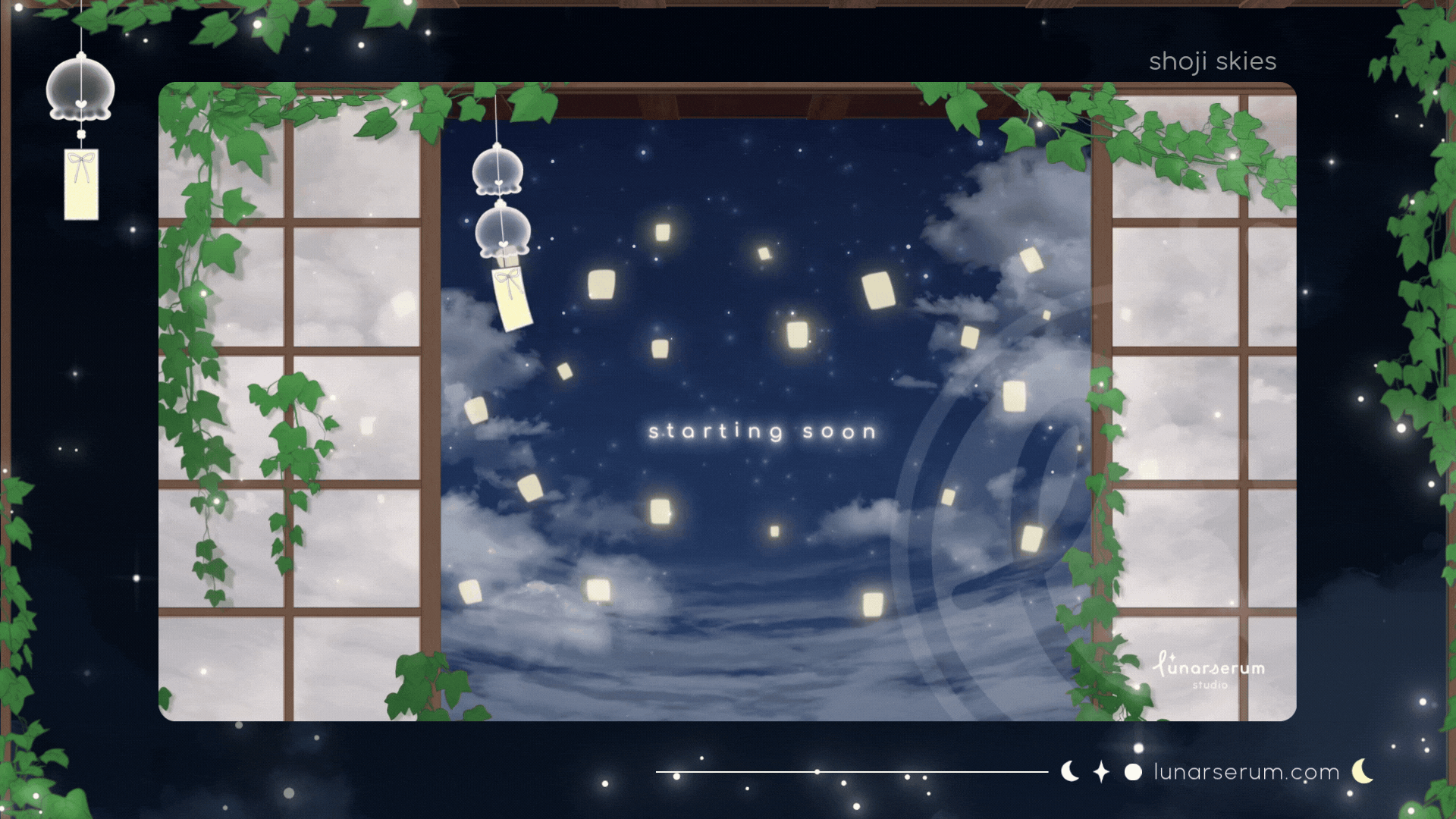 night shoji skies scenes preview